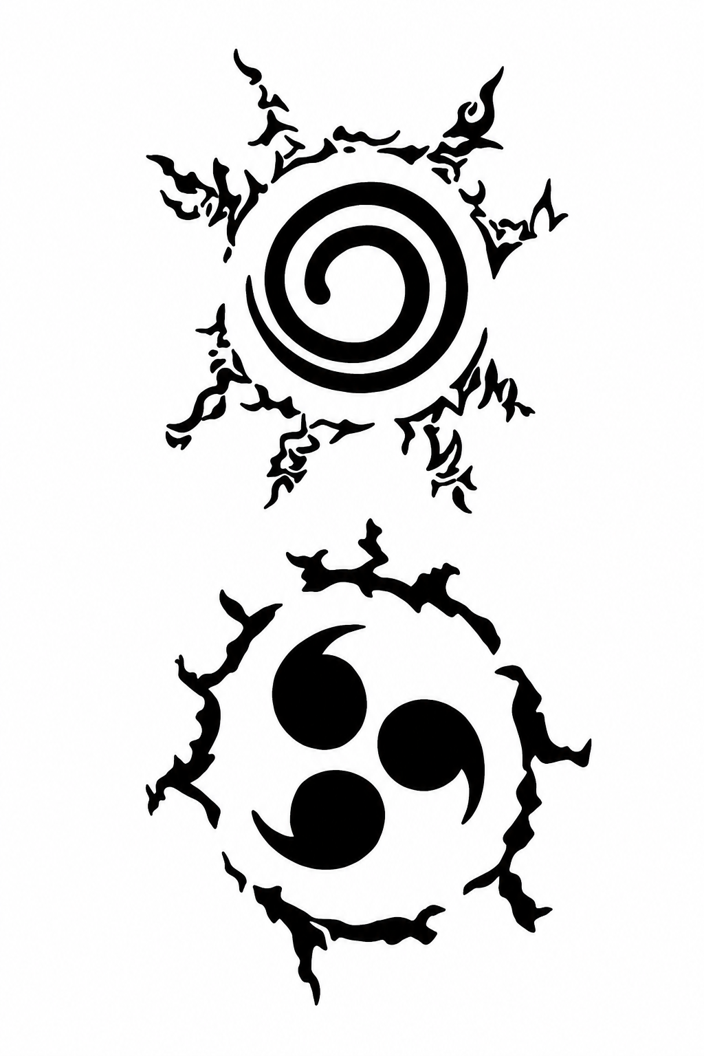 Cellos de Naruto - tatuaje semipermanente Anime AJ Novedades
