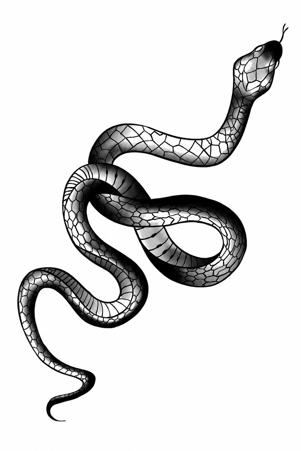Serpiente - tatuaje semipermanente Premium AJ Novedades