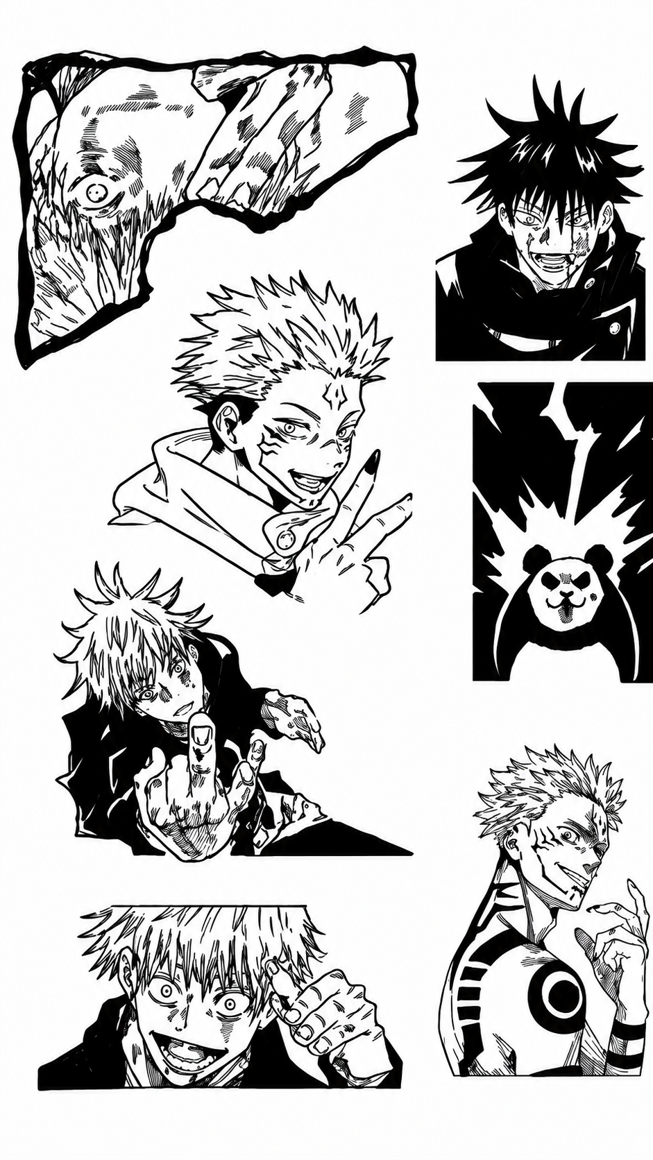 Jujutsu Kaisen - tatuaje semipermanente Anime AJ Novedades