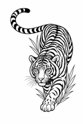 Tigre - tatuaje semipermanente Premium AJ Novedades