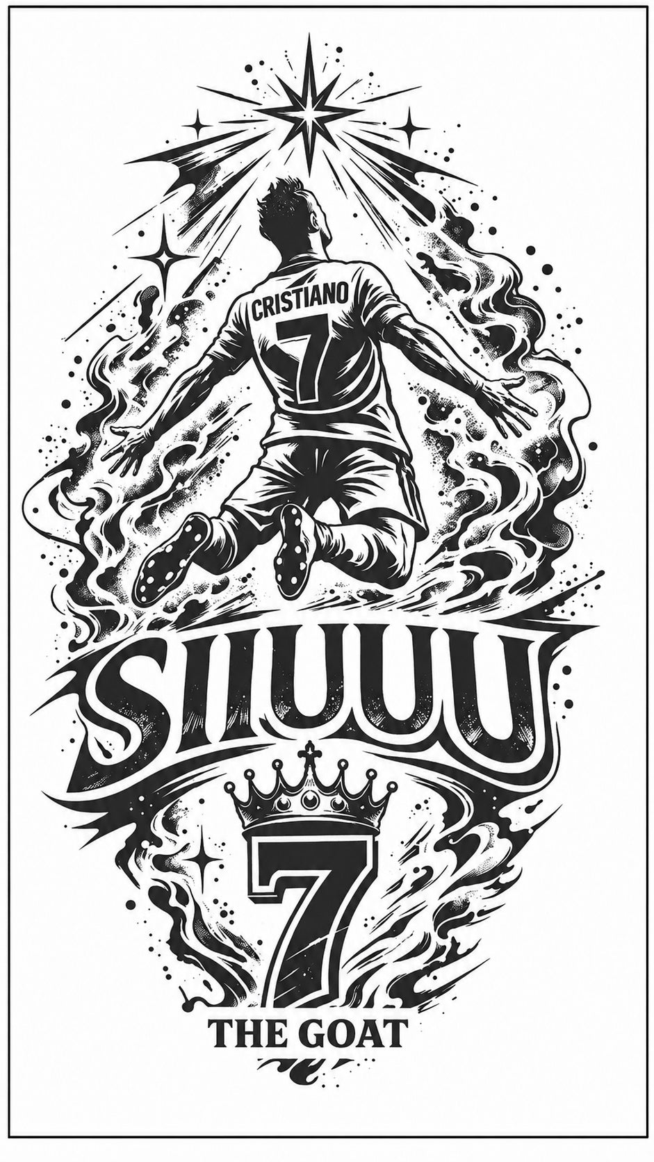 Tatuaje semipermanente CR7 SIUUU - AJ Novedades