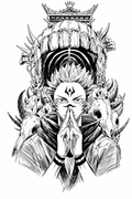 Sukuna Templo - tatuaje semipermanente Anime AJ Novedades