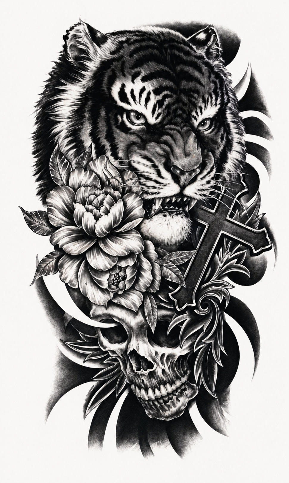 Fe y Fuerza - tatuaje semipermanente Premium AJ Novedades