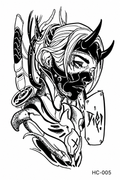 Oni Cyberpunk - tatuaje semipermanente Anime AJ Novedades