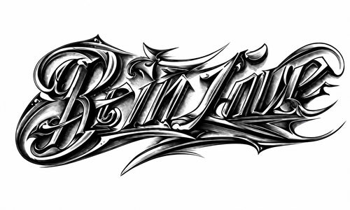 Be in Love - tatuaje semipermanente de frase