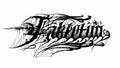 Diseño Blackwork - tatuaje semipermanente de frase