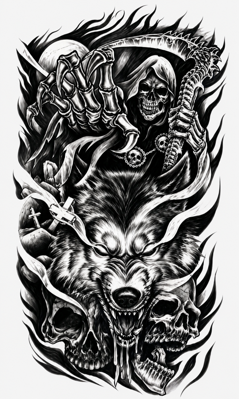Parca salvaje - tatuaje semipermanente Premium AJ Novedades