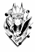Naruto - tatuaje semipermanente Anime AJ Novedades
