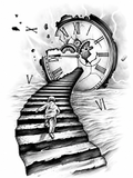 Camino al tiempo - tatuaje semipermanente Línea Clásica AJ Novedades