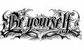 Be yourself - tatuaje semipermanente de frase