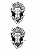 2 Sukunas - tatuaje semipermanente Anime AJ Novedades