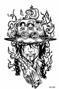 Luffy ASL - tatuaje semipermanente Anime AJ Novedades