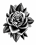 Rosa - tatuaje semipermanente AJ Novedades
