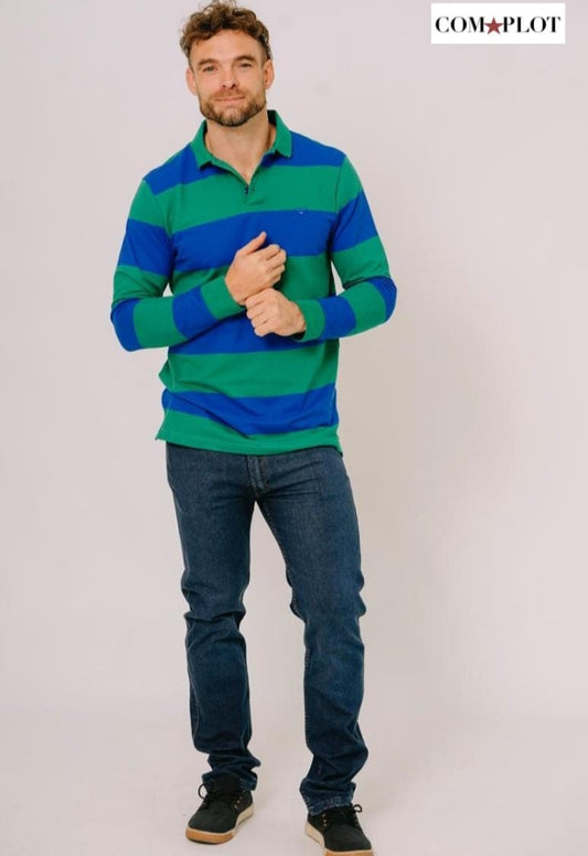 Remera polo manga larga de la línea complot