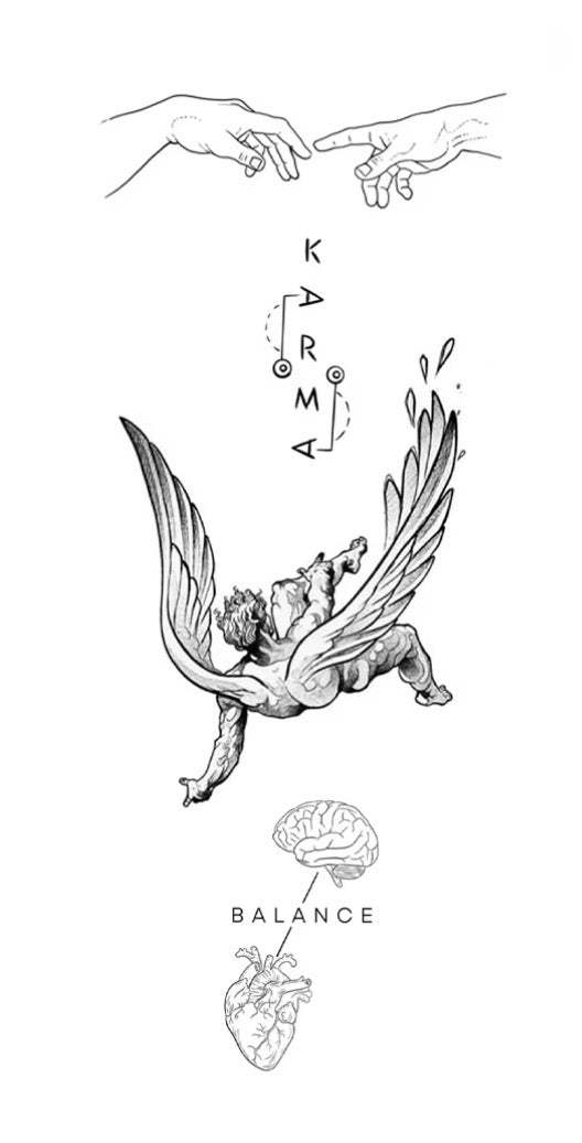 El Ángel caído - tatuaje semipermanente Premium AJ Novedades