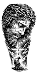 Jesús ❤️ - tatuaje semipermanente Premium AJ Novedades
