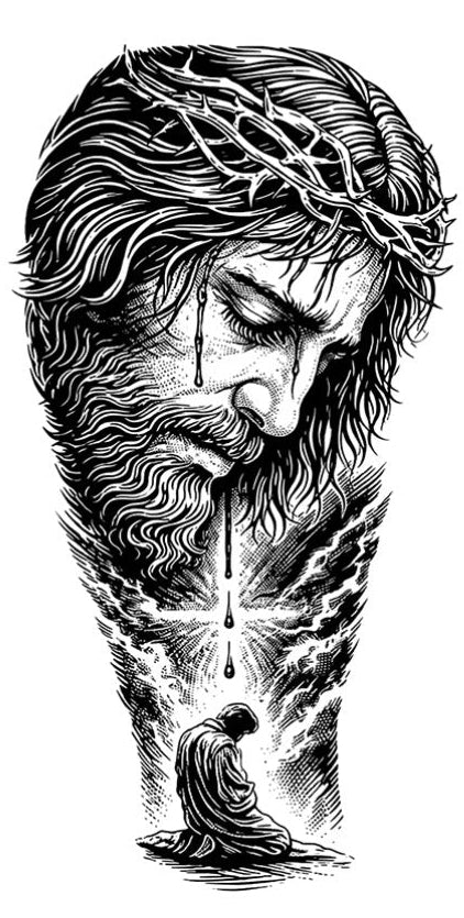 Jesús ❤️ - tatuaje semipermanente Premium AJ Novedades