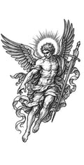 San Miguel Arcángel - tatuaje semipermanente Premium AJ Novedades