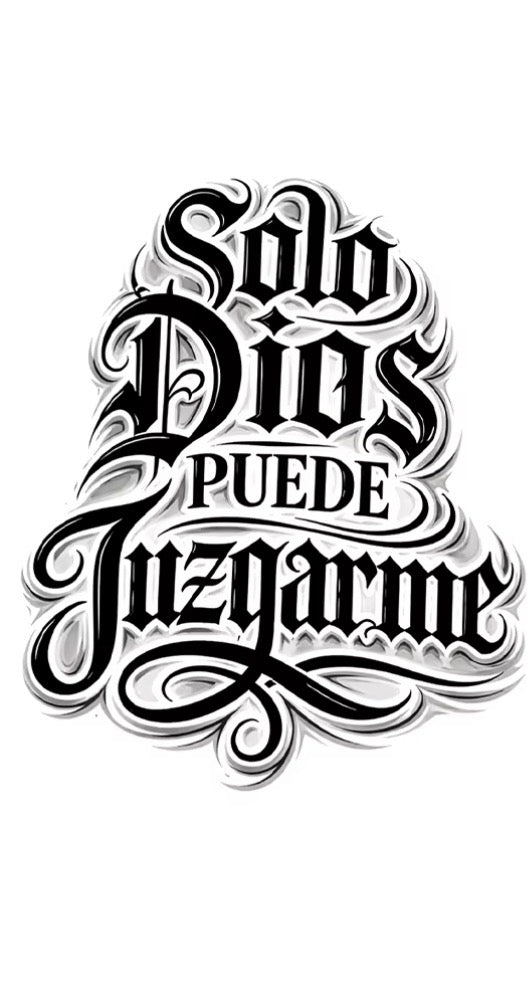 Solo Dios puede juzgarme - tatuaje semipermanente Premium AJ Novedades