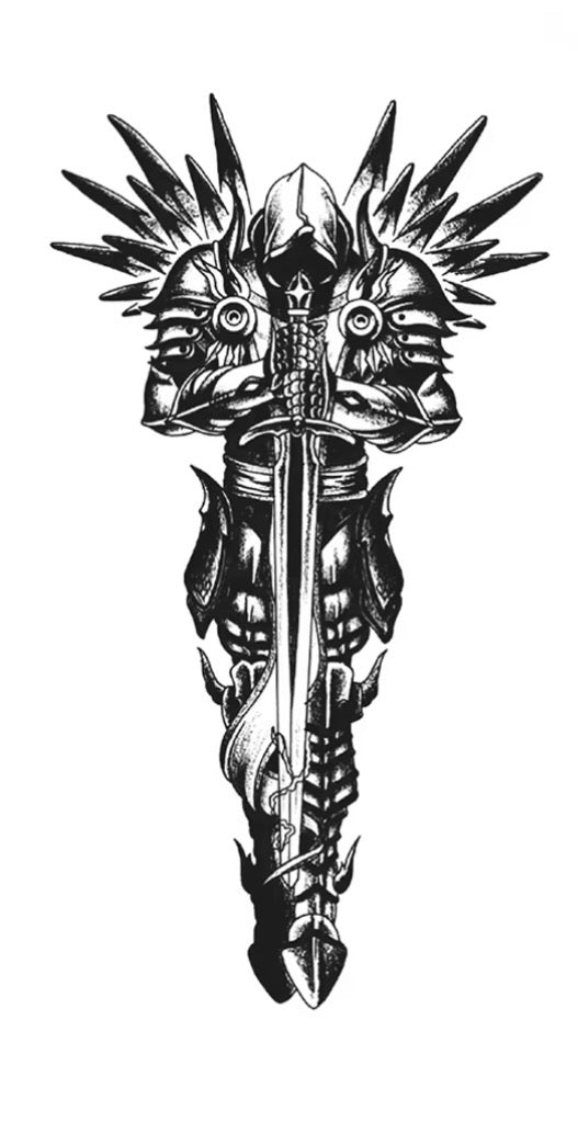 Arcángel Guerrero - tatuaje semipermanente Premium AJ Novedades
